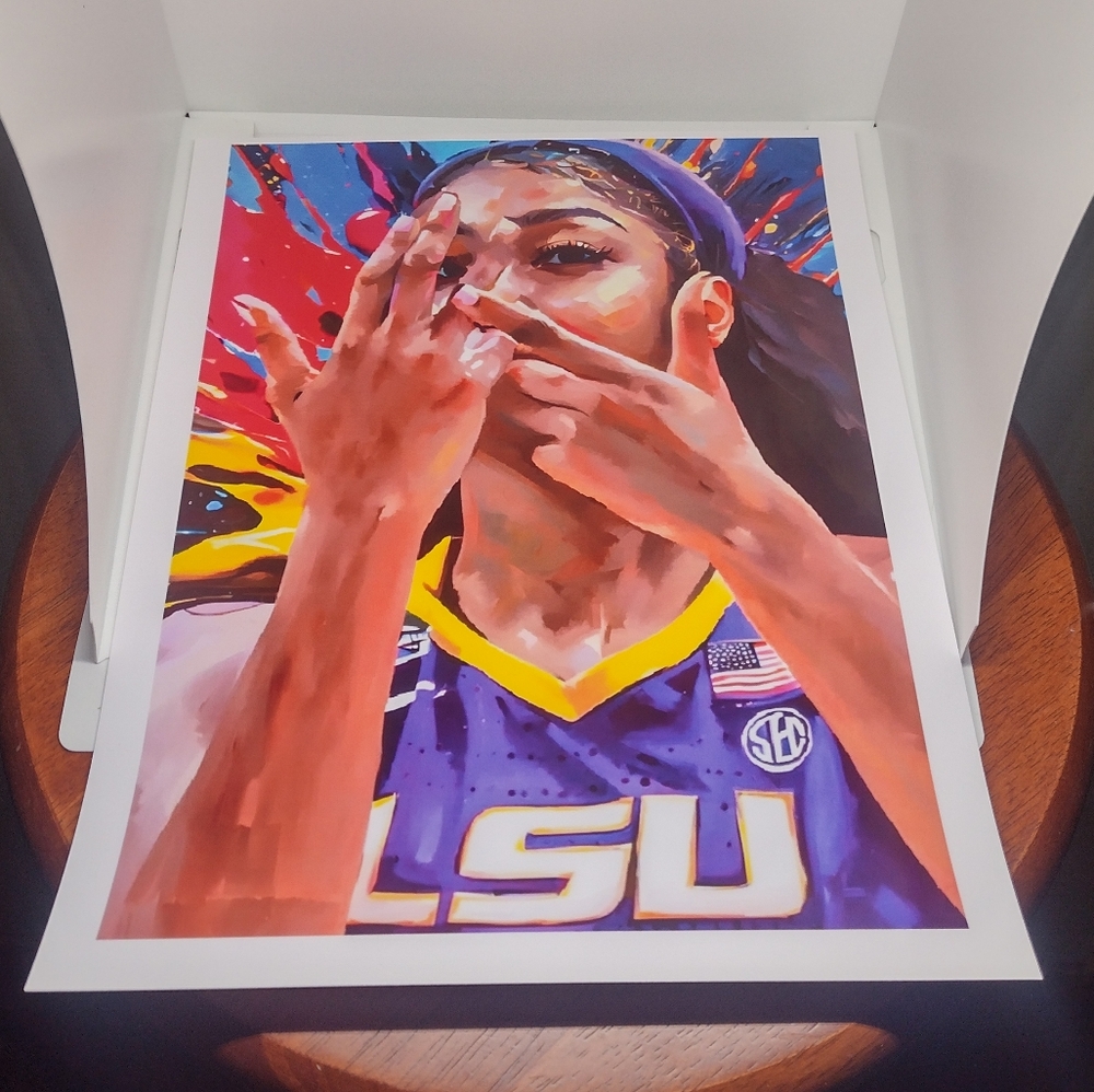 NEW!💯 ANGEL REESE ULTRA PREMIUM GLOSSY 8.5x11 LSU WOMEN'S BASKETBALL POSTER SET